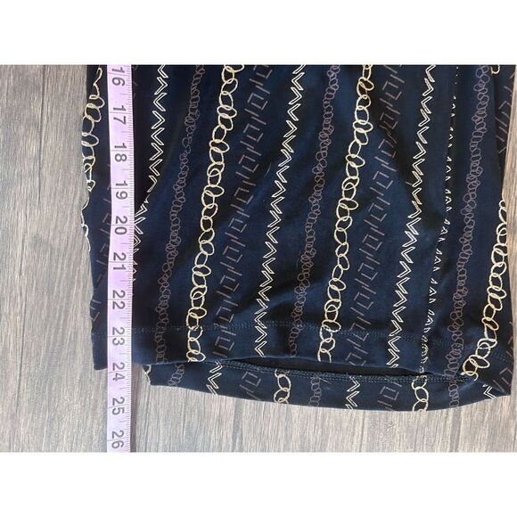 Chico’s Travelers Wide Leg Black Slinky Chain All Over Print Casual Pants Sz XL - Picture 14 of 14